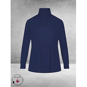 PLUS BASICS Shirt TURTLE NECK Ink Blue